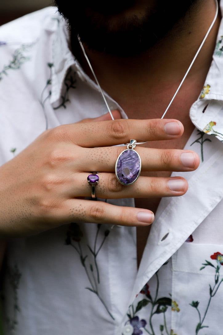 Amethyst pendant (large)