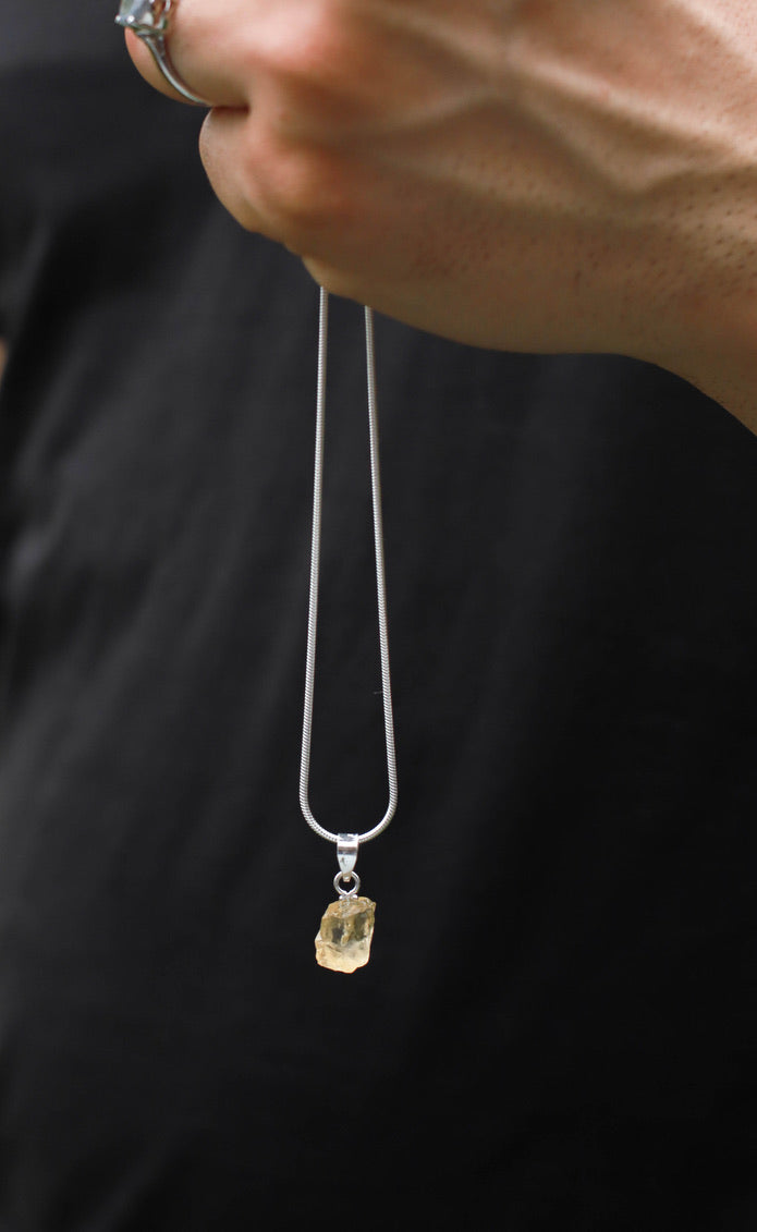 Citrine Uncut Pendant