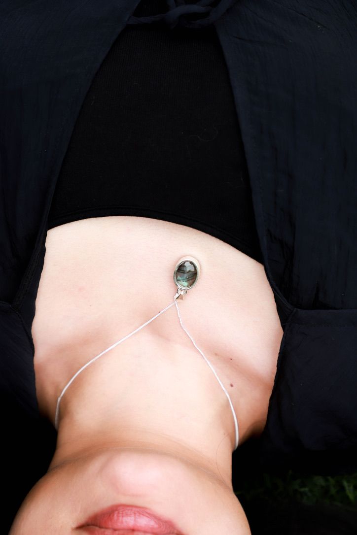 Labradorite Oval Pendant