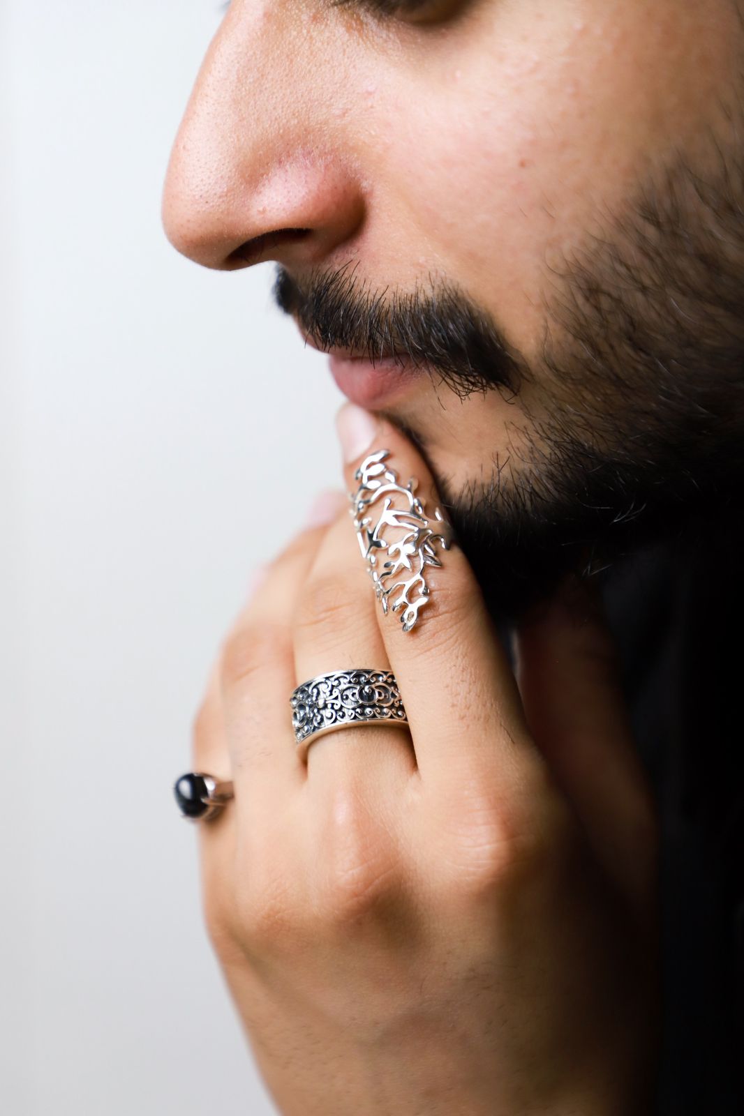 Vintage Floral Sterling Silver Ring