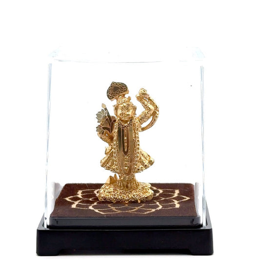 Shreenathji 24kt gold plated figurine