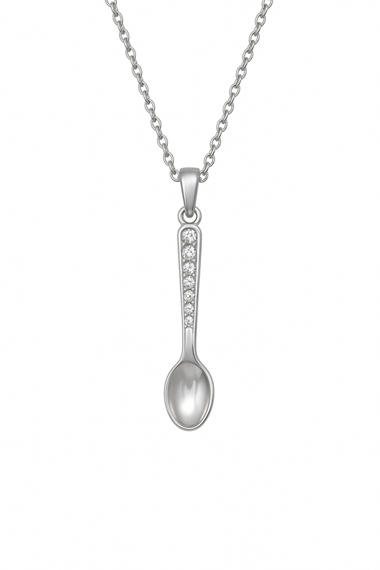 Silver Spoon necklace