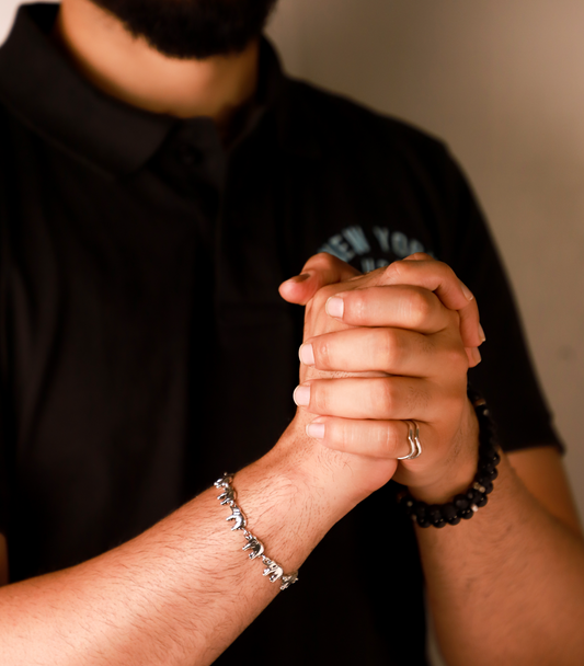 Silver Elephant Charm Bracelet