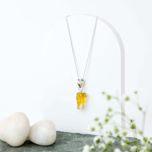 Citrine Uncut Pendant