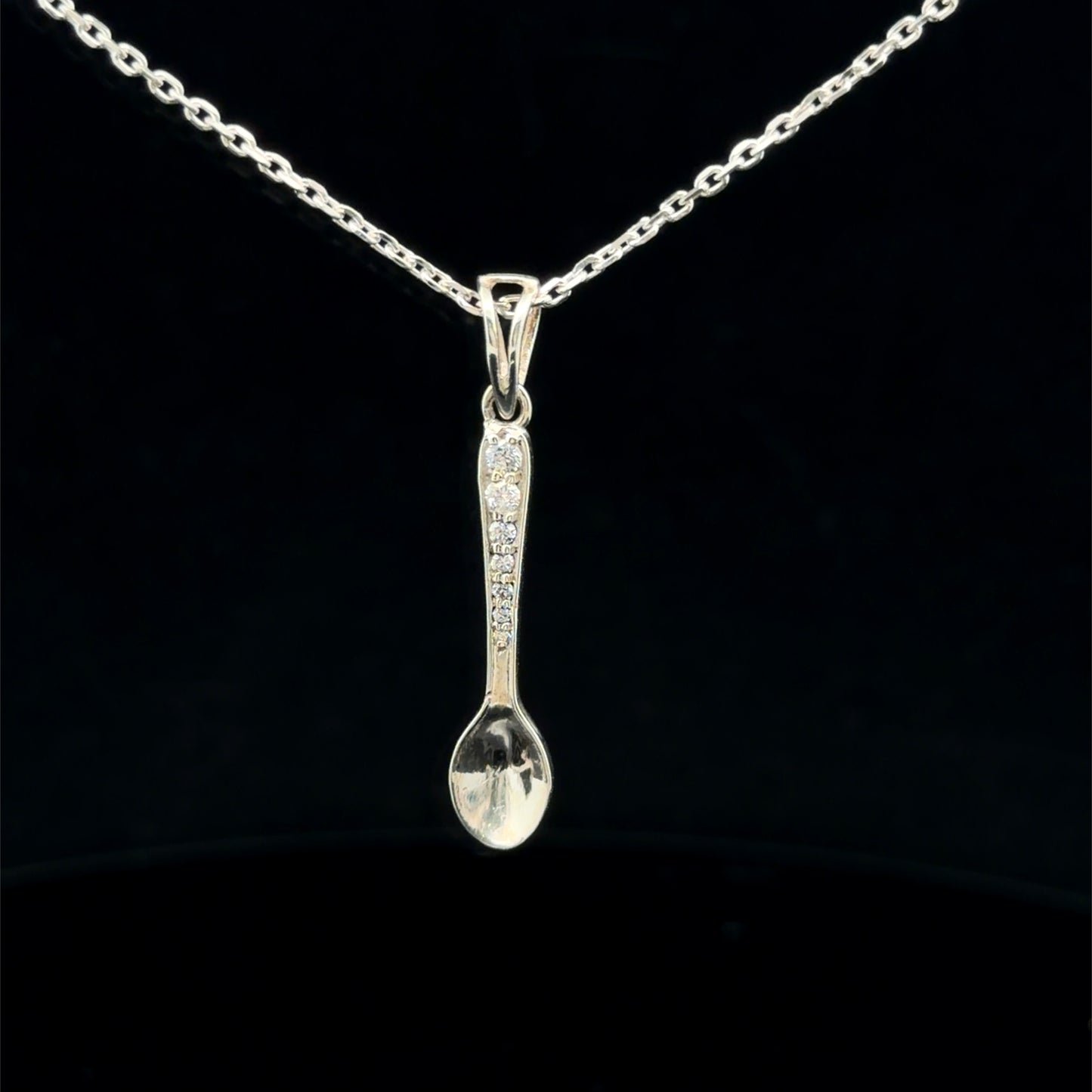 Silver Spoon necklace