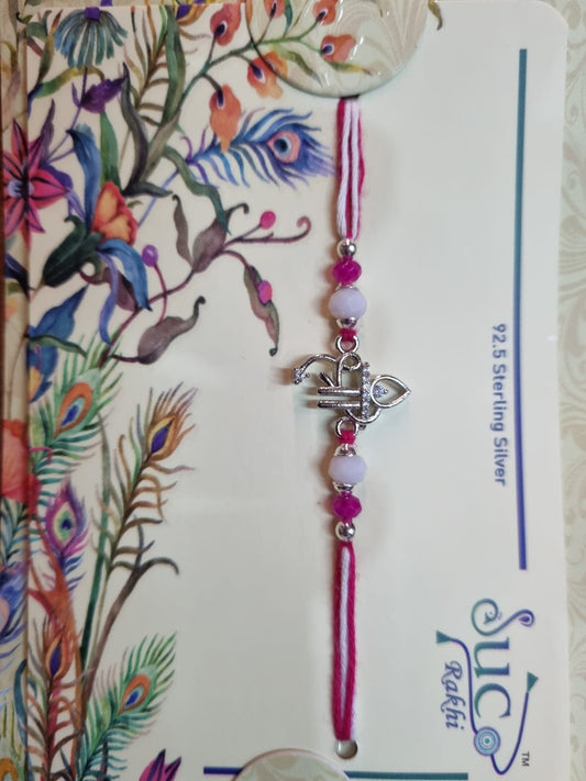 Sterling Silver Rakhi with "Shree"