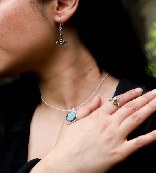 Labradorite Oval Pendant